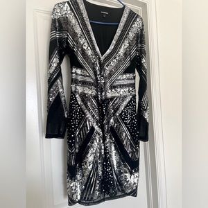 Express sequin dress